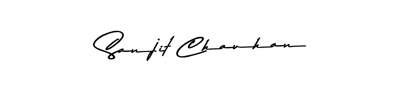 Sanjit Chauhan stylish signature style. Best Handwritten Sign (Asem Kandis PERSONAL USE) for my name. Handwritten Signature Collection Ideas for my name Sanjit Chauhan. Sanjit Chauhan signature style 9 images and pictures png