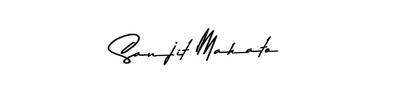 You should practise on your own different ways (Asem Kandis PERSONAL USE) to write your name (Sanjit Mahato) in signature. don't let someone else do it for you. Sanjit Mahato signature style 9 images and pictures png