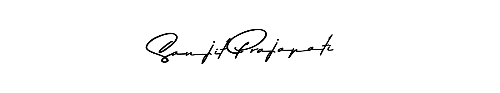 Use a signature maker to create a handwritten signature online. With this signature software, you can design (Asem Kandis PERSONAL USE) your own signature for name Sanjit Prajapati. Sanjit Prajapati signature style 9 images and pictures png