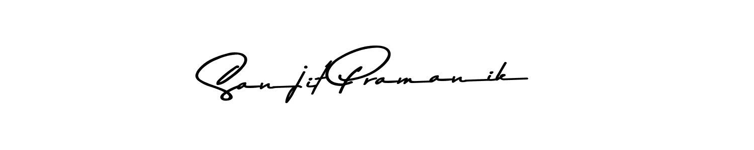 Create a beautiful signature design for name Sanjit Pramanik. With this signature (Asem Kandis PERSONAL USE) fonts, you can make a handwritten signature for free. Sanjit Pramanik signature style 9 images and pictures png
