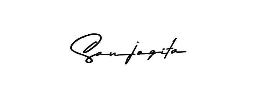 Sanjogita stylish signature style. Best Handwritten Sign (Asem Kandis PERSONAL USE) for my name. Handwritten Signature Collection Ideas for my name Sanjogita. Sanjogita signature style 9 images and pictures png