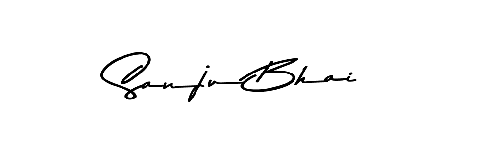 You should practise on your own different ways (Asem Kandis PERSONAL USE) to write your name (Sanju Bhai) in signature. don't let someone else do it for you. Sanju Bhai signature style 9 images and pictures png