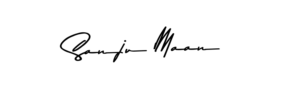 Design your own signature with our free online signature maker. With this signature software, you can create a handwritten (Asem Kandis PERSONAL USE) signature for name Sanju Maan. Sanju Maan signature style 9 images and pictures png