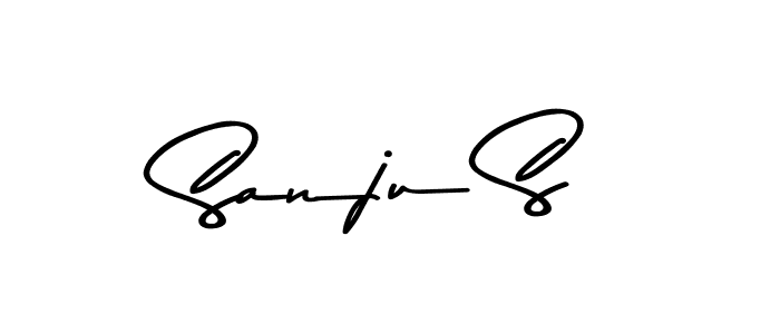 Make a beautiful signature design for name Sanju S. Use this online signature maker to create a handwritten signature for free. Sanju S signature style 9 images and pictures png