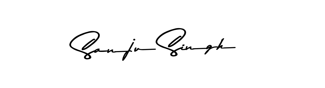 Create a beautiful signature design for name Sanju Singh. With this signature (Asem Kandis PERSONAL USE) fonts, you can make a handwritten signature for free. Sanju Singh signature style 9 images and pictures png