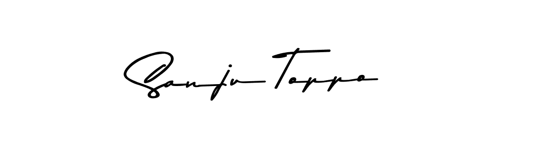 The best way (Asem Kandis PERSONAL USE) to make a short signature is to pick only two or three words in your name. The name Sanju Toppo include a total of six letters. For converting this name. Sanju Toppo signature style 9 images and pictures png