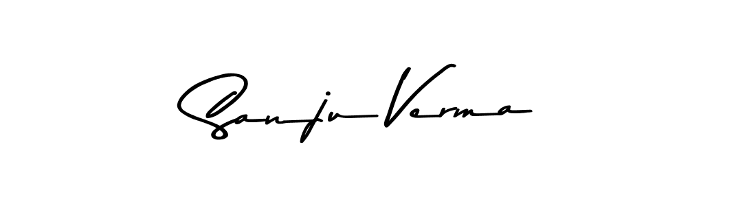 Create a beautiful signature design for name Sanju Verma. With this signature (Asem Kandis PERSONAL USE) fonts, you can make a handwritten signature for free. Sanju Verma signature style 9 images and pictures png