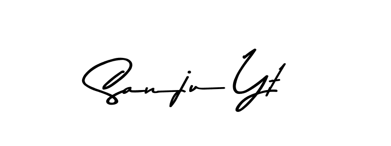 Create a beautiful signature design for name Sanju Yt. With this signature (Asem Kandis PERSONAL USE) fonts, you can make a handwritten signature for free. Sanju Yt signature style 9 images and pictures png