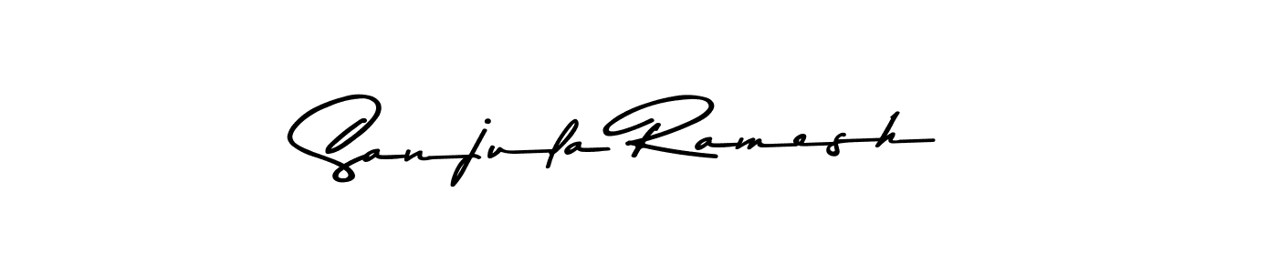 Here are the top 10 professional signature styles for the name Sanjula Ramesh. These are the best autograph styles you can use for your name. Sanjula Ramesh signature style 9 images and pictures png