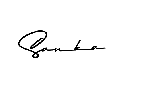 Make a beautiful signature design for name Sanka. With this signature (Asem Kandis PERSONAL USE) style, you can create a handwritten signature for free. Sanka signature style 9 images and pictures png