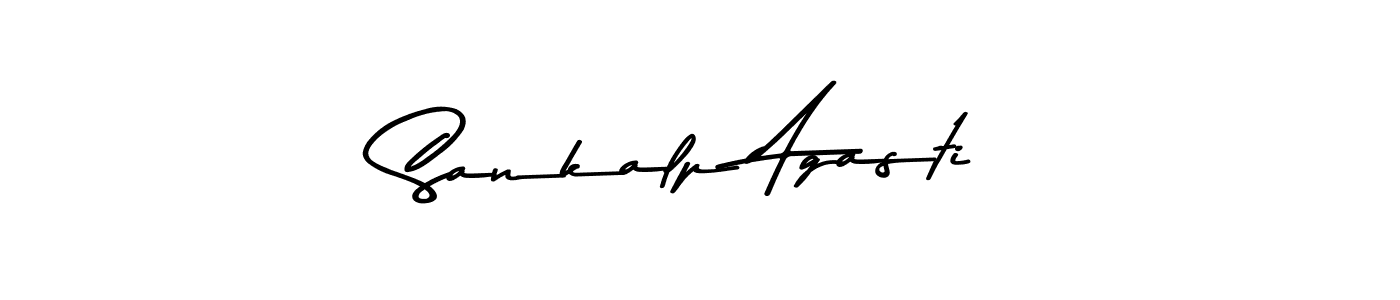 Make a beautiful signature design for name Sankalp Agasti. With this signature (Asem Kandis PERSONAL USE) style, you can create a handwritten signature for free. Sankalp Agasti signature style 9 images and pictures png