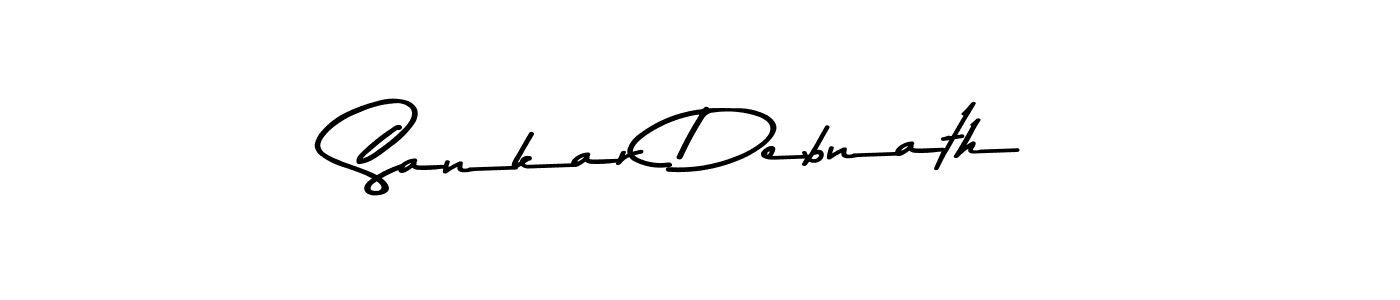 Create a beautiful signature design for name Sankar Debnath. With this signature (Asem Kandis PERSONAL USE) fonts, you can make a handwritten signature for free. Sankar Debnath signature style 9 images and pictures png