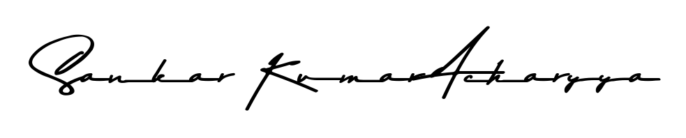 Create your official email sign-off with Sankar Kumar Acharyya name in Asem Kandis PERSONAL USE style. Crisp, clean, and perfectly legible across all screens. Sankar Kumar Acharyya signature style 9 images and pictures png
