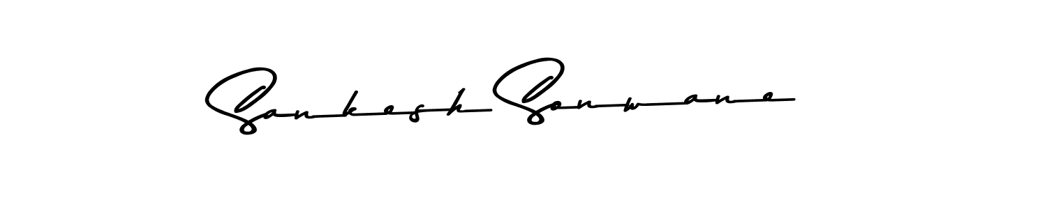 Sankesh Sonwane stylish signature style. Best Handwritten Sign (Asem Kandis PERSONAL USE) for my name. Handwritten Signature Collection Ideas for my name Sankesh Sonwane. Sankesh Sonwane signature style 9 images and pictures png