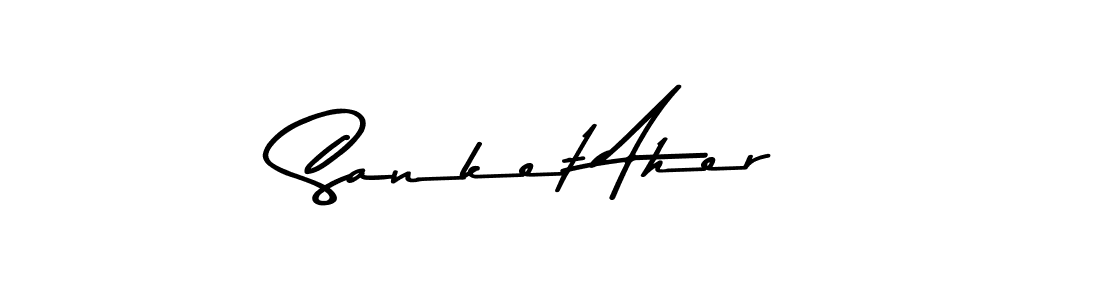 Here are the top 10 professional signature styles for the name Sanket Aher. These are the best autograph styles you can use for your name. Sanket Aher signature style 9 images and pictures png