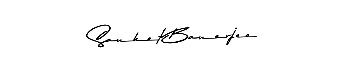 Make a beautiful signature design for name Sanket Banerjee. With this signature (Asem Kandis PERSONAL USE) style, you can create a handwritten signature for free. Sanket Banerjee signature style 9 images and pictures png