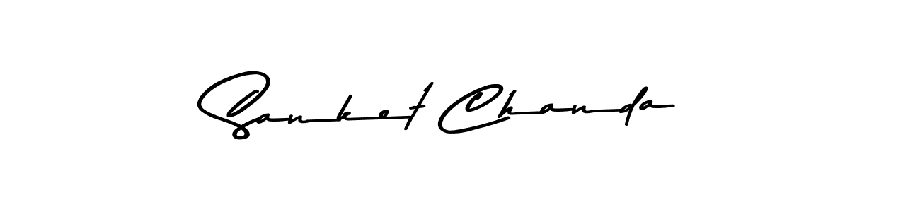 Sanket Chanda stylish signature style. Best Handwritten Sign (Asem Kandis PERSONAL USE) for my name. Handwritten Signature Collection Ideas for my name Sanket Chanda. Sanket Chanda signature style 9 images and pictures png