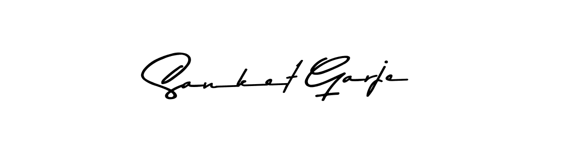 Use a signature maker to create a handwritten signature online. With this signature software, you can design (Asem Kandis PERSONAL USE) your own signature for name Sanket Garje. Sanket Garje signature style 9 images and pictures png