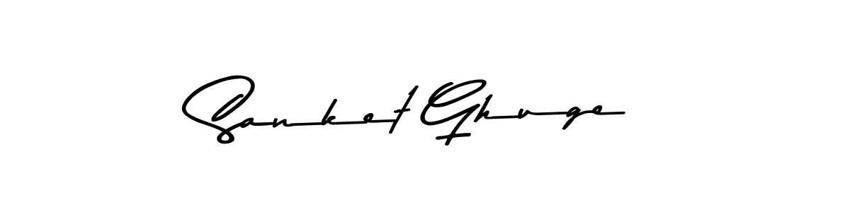 This is the best signature style for the Sanket Ghuge name. Also you like these signature font (Asem Kandis PERSONAL USE). Mix name signature. Sanket Ghuge signature style 9 images and pictures png