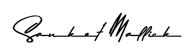 Give your name Sanket Mallick an exquisite flair with the Asem Kandis PERSONAL USE script font. Ideal for contracts, resumes, and formal letterheads. Sanket Mallick signature style 9 images and pictures png