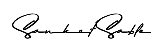 Get an exclusive digital autograph for Sanket Sable. The Asem Kandis PERSONAL USE typeface captures the charm of real penmanship on paper. Sanket Sable signature style 9 images and pictures png