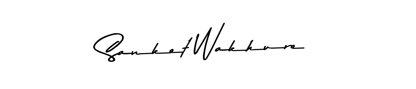 Also You can easily find your signature by using the search form. We will create Sanket Wakhure name handwritten signature images for you free of cost using Asem Kandis PERSONAL USE sign style. Sanket Wakhure signature style 9 images and pictures png