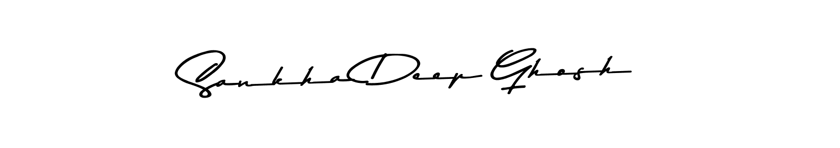 How to make Sankha Deep Ghosh name signature. Use Asem Kandis PERSONAL USE style for creating short signs online. This is the latest handwritten sign. Sankha Deep Ghosh signature style 9 images and pictures png