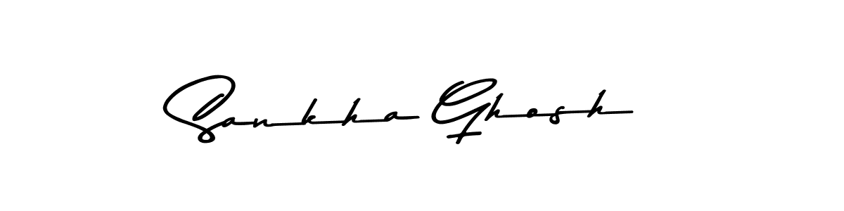 How to make Sankha Ghosh name signature. Use Asem Kandis PERSONAL USE style for creating short signs online. This is the latest handwritten sign. Sankha Ghosh signature style 9 images and pictures png