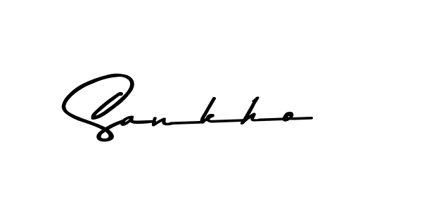 Design your own signature with our free online signature maker. With this signature software, you can create a handwritten (Asem Kandis PERSONAL USE) signature for name Sankho. Sankho signature style 9 images and pictures png