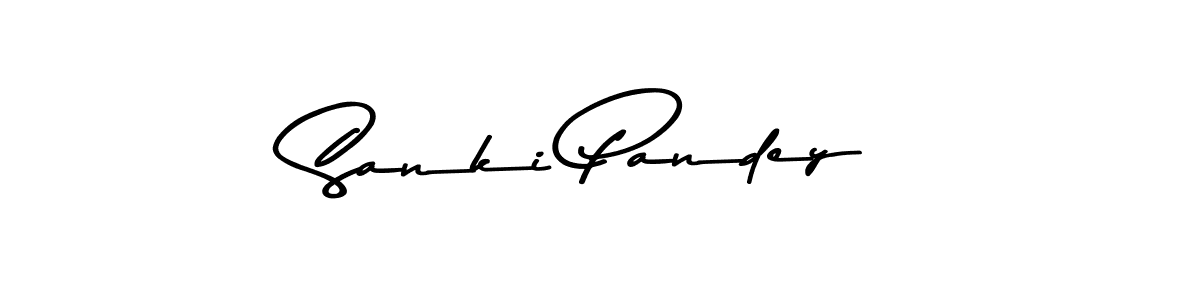 Design your own signature with our free online signature maker. With this signature software, you can create a handwritten (Asem Kandis PERSONAL USE) signature for name Sanki Pandey. Sanki Pandey signature style 9 images and pictures png