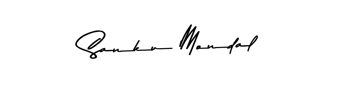 Design your own signature with our free online signature maker. With this signature software, you can create a handwritten (Asem Kandis PERSONAL USE) signature for name Sanku Mondal. Sanku Mondal signature style 9 images and pictures png