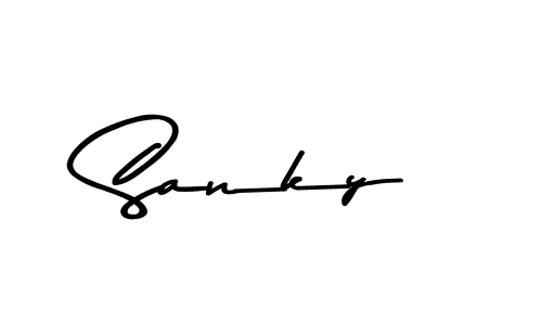 How to make Sanky signature? Asem Kandis PERSONAL USE is a professional autograph style. Create handwritten signature for Sanky name. Sanky signature style 9 images and pictures png