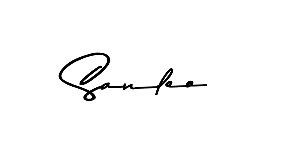 This is the best signature style for the Sanleo name. Also you like these signature font (Asem Kandis PERSONAL USE). Mix name signature. Sanleo signature style 9 images and pictures png