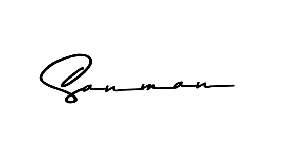 This is the best signature style for the Sanman name. Also you like these signature font (Asem Kandis PERSONAL USE). Mix name signature. Sanman signature style 9 images and pictures png