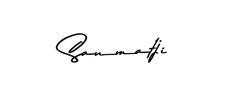 How to Draw Sanmatji signature style? Asem Kandis PERSONAL USE is a latest design signature styles for name Sanmatji. Sanmatji signature style 9 images and pictures png