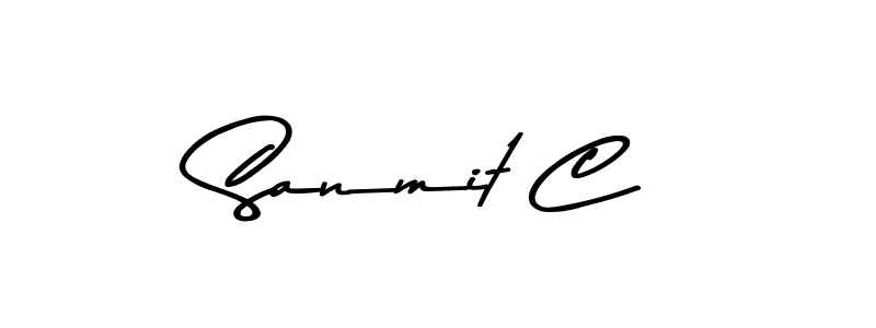 if you are searching for the best signature style for your name Sanmit C. so please give up your signature search. here we have designed multiple signature styles  using Asem Kandis PERSONAL USE. Sanmit C signature style 9 images and pictures png