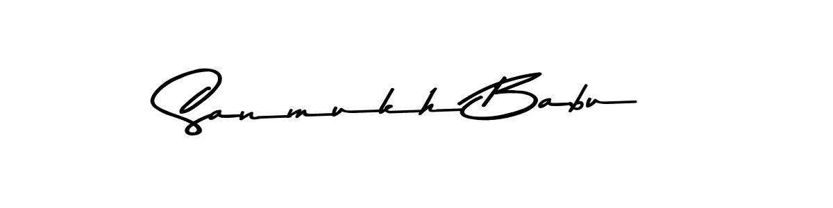 Make a beautiful signature design for name Sanmukh Babu. Use this online signature maker to create a handwritten signature for free. Sanmukh Babu signature style 9 images and pictures png