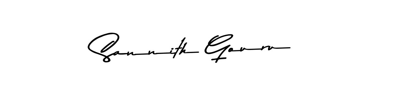 Here are the top 10 professional signature styles for the name Sannith Gouru. These are the best autograph styles you can use for your name. Sannith Gouru signature style 9 images and pictures png