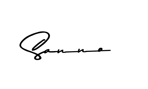 How to make Sanno name signature. Use Asem Kandis PERSONAL USE style for creating short signs online. This is the latest handwritten sign. Sanno signature style 9 images and pictures png
