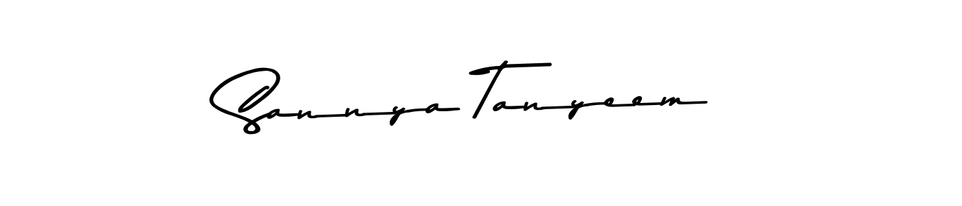 Use a signature maker to create a handwritten signature online. With this signature software, you can design (Asem Kandis PERSONAL USE) your own signature for name Sannya Tanyeem. Sannya Tanyeem signature style 9 images and pictures png