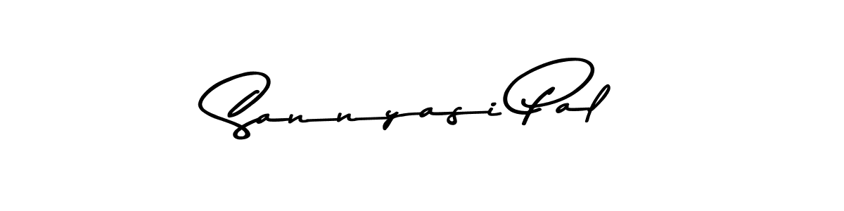 How to make Sannyasi Pal name signature. Use Asem Kandis PERSONAL USE style for creating short signs online. This is the latest handwritten sign. Sannyasi Pal signature style 9 images and pictures png