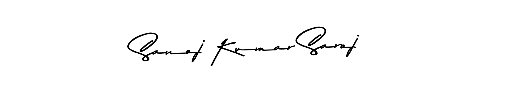 Make a beautiful signature design for name Sanoj Kumar Saroj. With this signature (Asem Kandis PERSONAL USE) style, you can create a handwritten signature for free. Sanoj Kumar Saroj signature style 9 images and pictures png