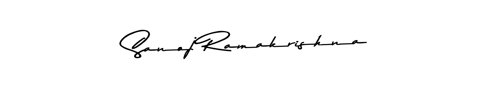 Also You can easily find your signature by using the search form. We will create Sanoj Ramakrishna name handwritten signature images for you free of cost using Asem Kandis PERSONAL USE sign style. Sanoj Ramakrishna signature style 9 images and pictures png