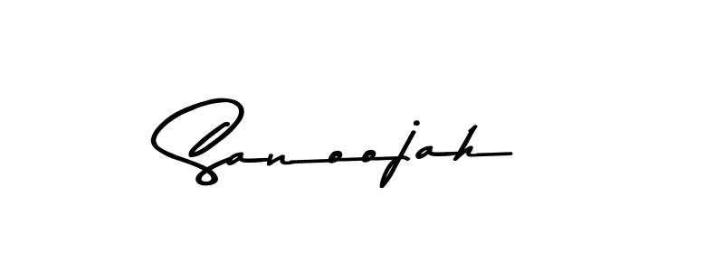 Make a beautiful signature design for name Sanoojah. Use this online signature maker to create a handwritten signature for free. Sanoojah signature style 9 images and pictures png