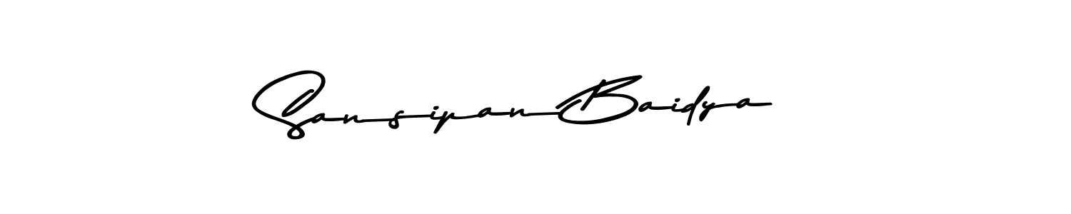 Make a beautiful signature design for name Sansipan Baidya. With this signature (Asem Kandis PERSONAL USE) style, you can create a handwritten signature for free. Sansipan Baidya signature style 9 images and pictures png