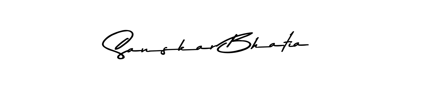 Also You can easily find your signature by using the search form. We will create Sanskar Bhatia name handwritten signature images for you free of cost using Asem Kandis PERSONAL USE sign style. Sanskar Bhatia signature style 9 images and pictures png