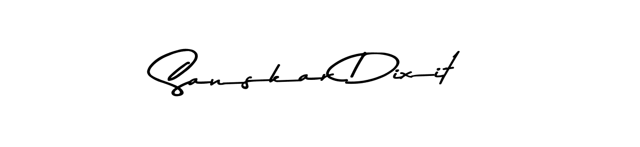 How to make Sanskar Dixit name signature. Use Asem Kandis PERSONAL USE style for creating short signs online. This is the latest handwritten sign. Sanskar Dixit signature style 9 images and pictures png
