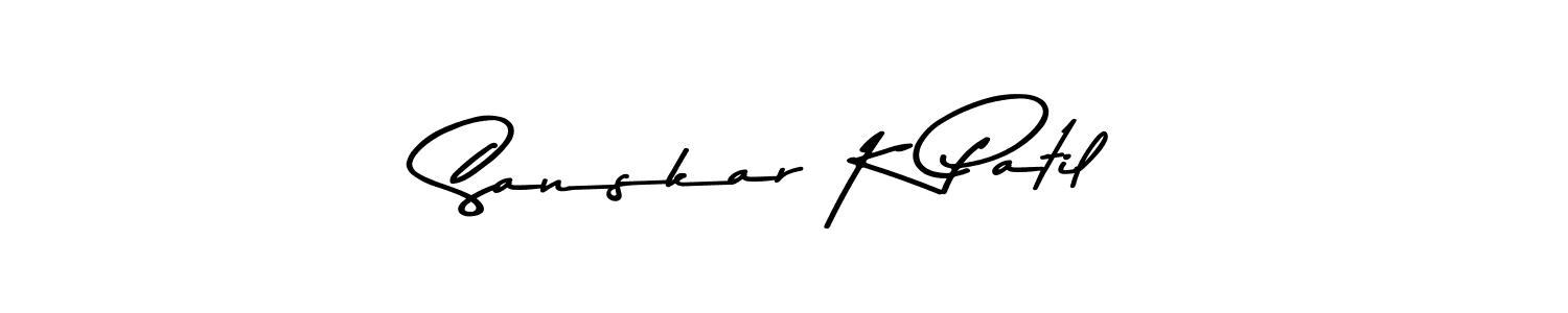 Similarly Asem Kandis PERSONAL USE is the best handwritten signature design. Signature creator online .You can use it as an online autograph creator for name Sanskar K Patil. Sanskar K Patil signature style 9 images and pictures png