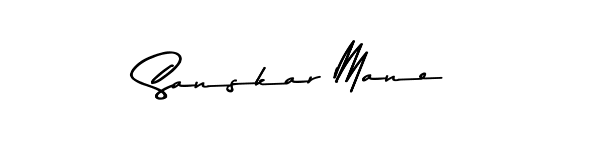 How to make Sanskar Mane signature? Asem Kandis PERSONAL USE is a professional autograph style. Create handwritten signature for Sanskar Mane name. Sanskar Mane signature style 9 images and pictures png