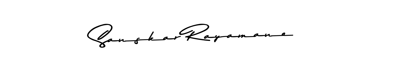 Create a beautiful signature design for name Sanskar Rayamane. With this signature (Asem Kandis PERSONAL USE) fonts, you can make a handwritten signature for free. Sanskar Rayamane signature style 9 images and pictures png